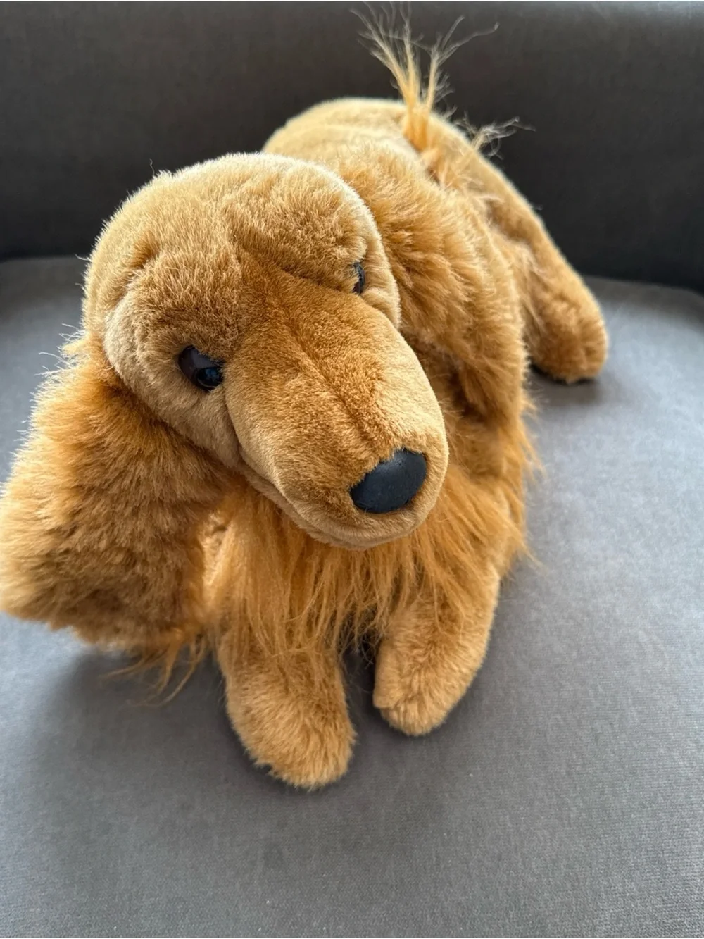 Plush Brown Cocker Spaniel Dog Toy - Soft Huggable Pup